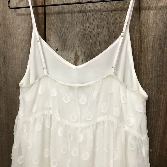 Gilli White / Off White Polka Dot Summer Dress Size Small - Picture 5 of 16